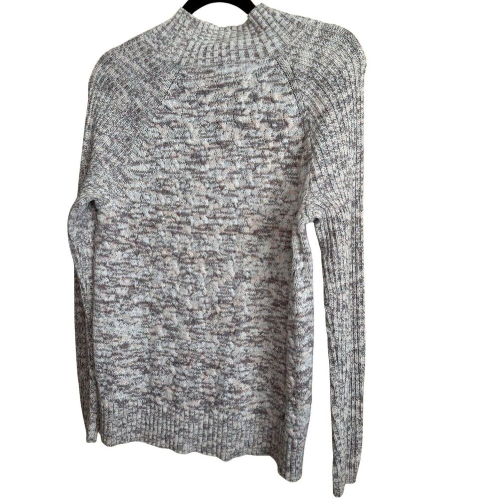 Croft & Barrow Women’s Gray Pink Sweater Size Large Crew Neck Long Sleeve